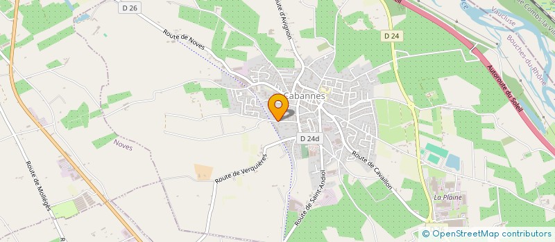 localisation de l'entreprise PLOMBELEC 13  CABANNES