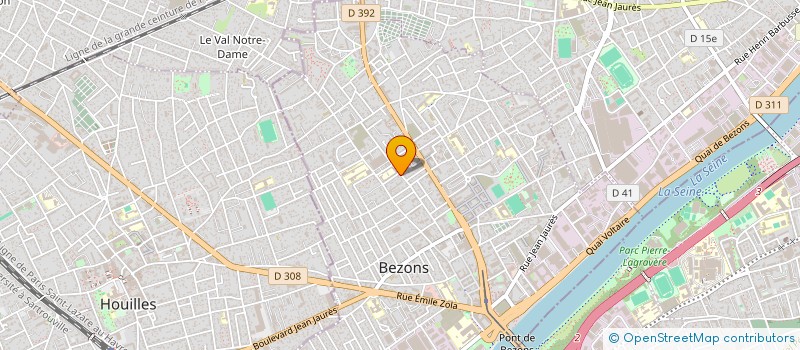 localisation de l'entreprise PLOMBERIE 2000 EURL à BEZONS