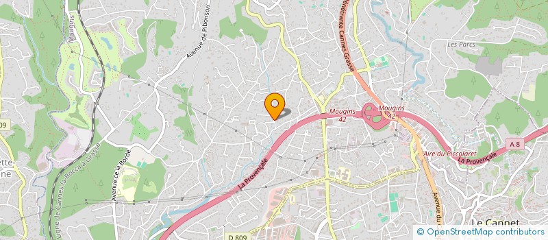 localisation de l'entreprise PLOMBERIE AQUA SERVICES à MOUGINS