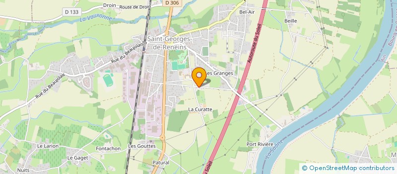 localisation de l'entreprise PLOMBERIE BEAUJOLAISE  SAINT-GEORGES-DE-RENEINS