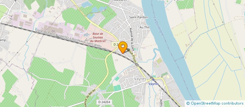 localisation de l'entreprise PLOMBERIE BOURDON  VAYRES