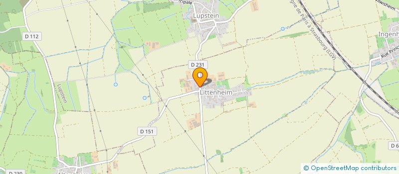 localisation de l'entreprise PLOMBERIE BURCKEL  LITTENHEIM