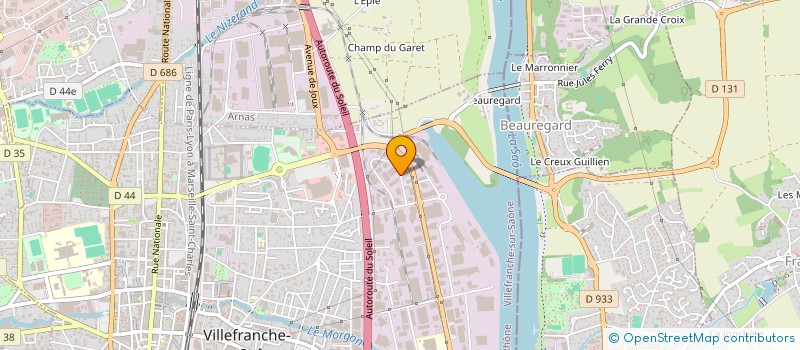 localisation de l'entreprise PLOMBERIE CALADOISE  VILLEFRANCHE-SUR-SAONE