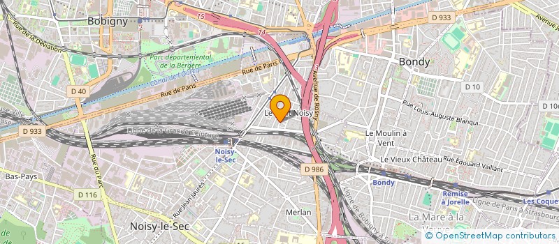 localisation de l'entreprise PLOMBERIE CENTRALE à NOISY-LE-SEC