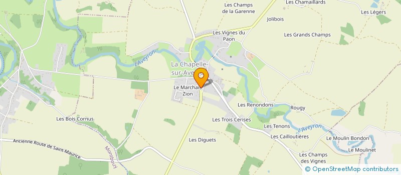localisation de l'entreprise PLOMBERIE CHAPELLOISE à LA CHAPELLE-SUR-AVEYRON