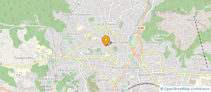 localisation de l'entreprise PLOMBERIE CHAUFFAGE 2000  TOULON