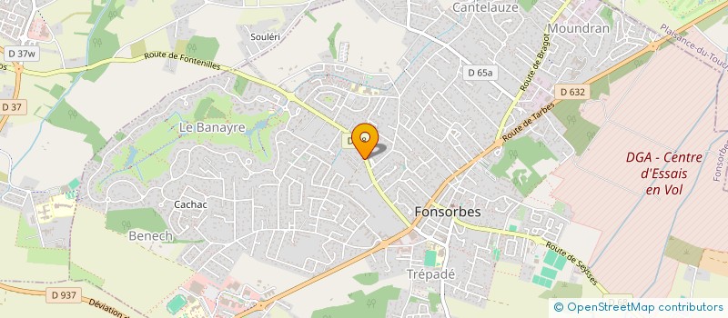 localisation de l'entreprise PLOMBERIE CHAUFFAGE BOUCONNE à FONSORBES