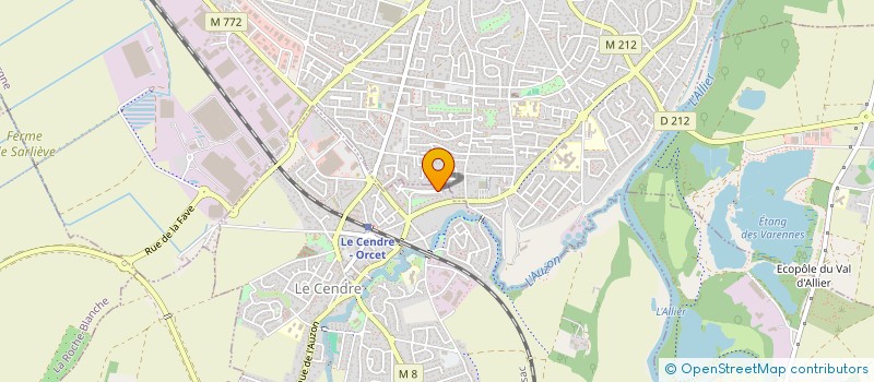 localisation de l'entreprise PLOMBERIE CHAUFFAGE D AUVERGNE  LE CENDRE