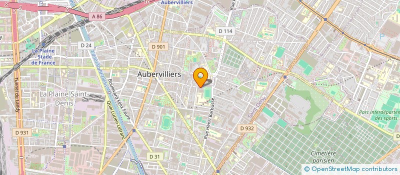 localisation de l'entreprise PLOMBERIE CHAUFFAGE EXPERT  AUBERVILLIERS