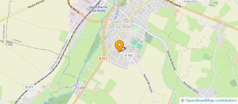 localisation de l'entreprise PLOMBERIE CHAUFFAGE LA PETRUVIENNE  SAINT-PIERRE-EN-AUGE