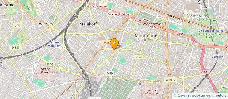 localisation de l'entreprise PLOMBERIE CHAUFFAGE RENOVATION  MONTROUGE