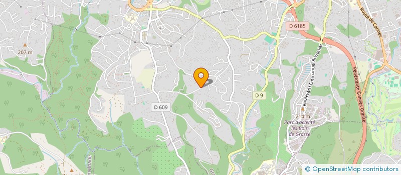 localisation de l'entreprise PLOMBERIE CHAUFFAGE SANITAIRE FLUIDE à GRASSE