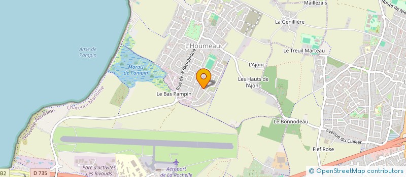 localisation de l'entreprise PLOMBERIE CHAUFFAGE SERVICE DE L OUEST  L'HOUMEAU