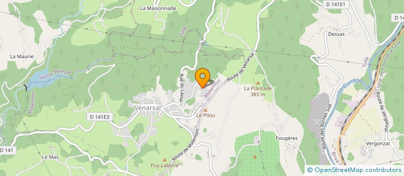 localisation de l'entreprise PLOMBERIE CORREZIENNE  MALEMORT