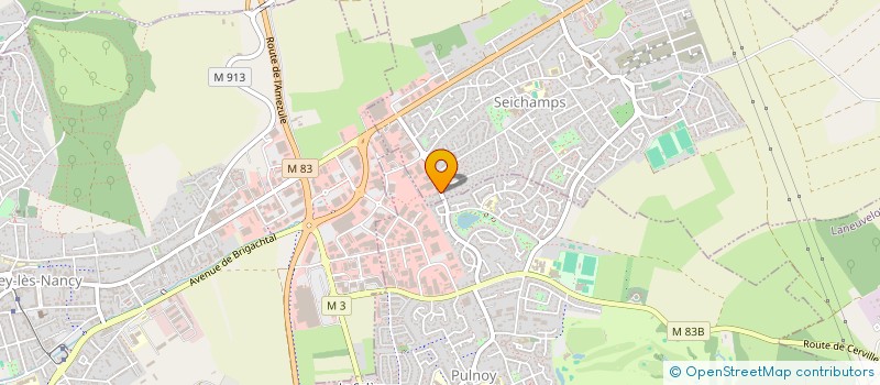 localisation de l'entreprise PLOMBERIE COUVERTURE LORRAINE à SEICHAMPS
