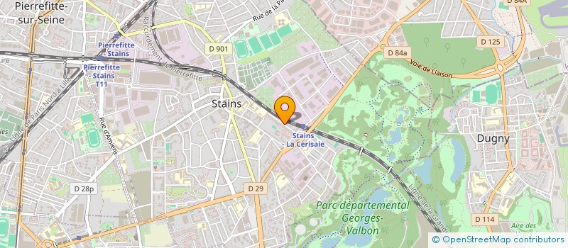 localisation de l'entreprise PLOMBERIE DABO ET SES AMIS (PDSA) à STAINS