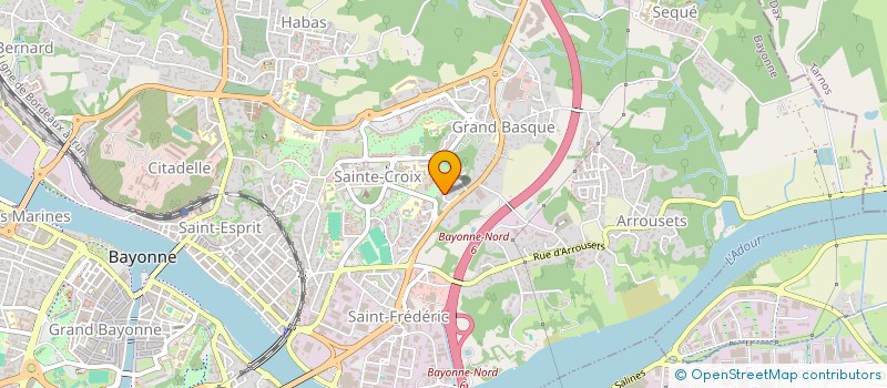localisation de l'entreprise PLOMBERIE DE LA NIVE  BAYONNE