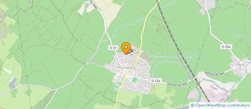 localisation de l'entreprise PLOMBERIE DE LA TET  PONTEILLA