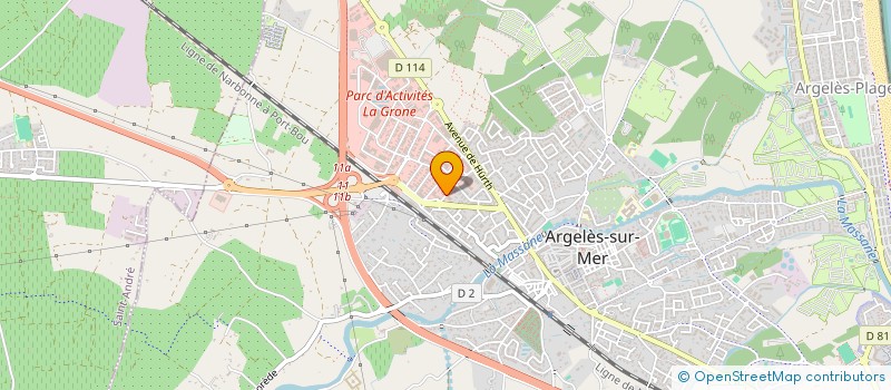 localisation de l'entreprise PLOMBERIE DEBOUCHAGE CANALISATION 66 à ARGELES-SUR-MER