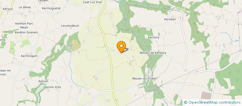 localisation de l'entreprise PLOMBERIE DELALANDE  PLOUNEVEZ-LOCHRIST