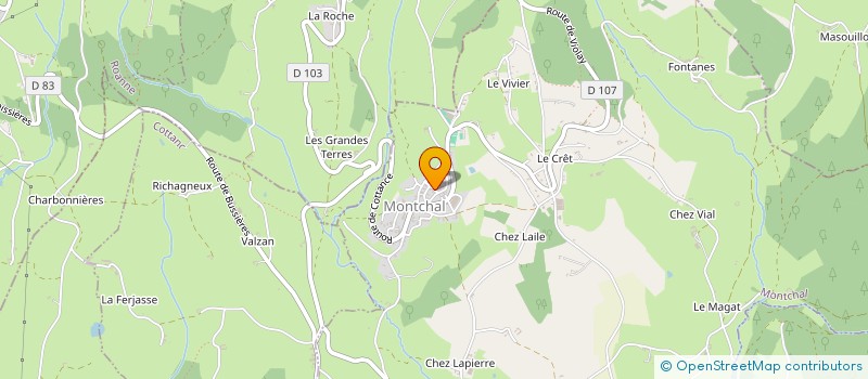 localisation de l'entreprise PLOMBERIE DES COLLINES DU MATIN  MONTCHAL