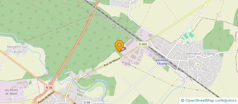 localisation de l'entreprise PLOMBERIE DES ETARDS  OZOUER-LE-VOULGIS