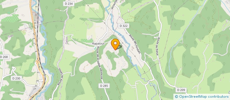 localisation de l'entreprise PLOMBERIE DES PYRENEES  GELOS