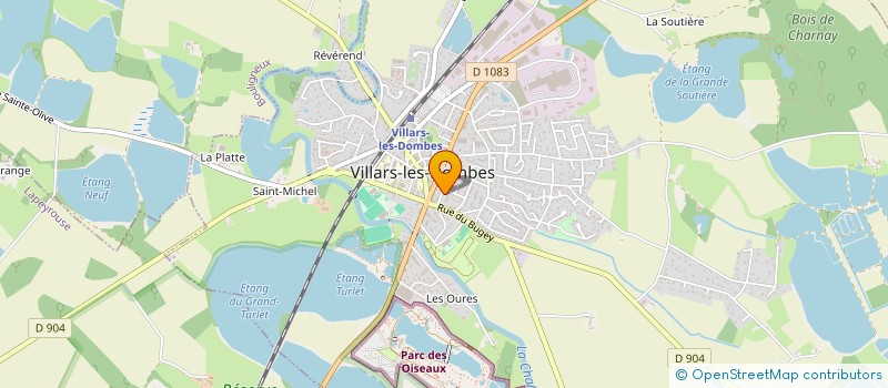 localisation de l'entreprise PLOMBERIE DOMBES SERVICES à VILLARS-LES-DOMBES