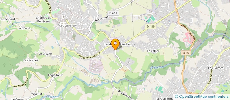 localisation de l'entreprise PLOMBERIE DU GRAND LYON  VAUGNERAY