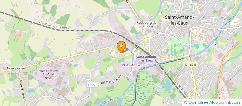 localisation de l'entreprise PLOMBERIE DU HAINAUT  SAINT-AMAND-LES-EAUX