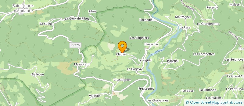 localisation de l'entreprise PLOMBERIE DUBOUIS  LABATIE-D'ANDAURE