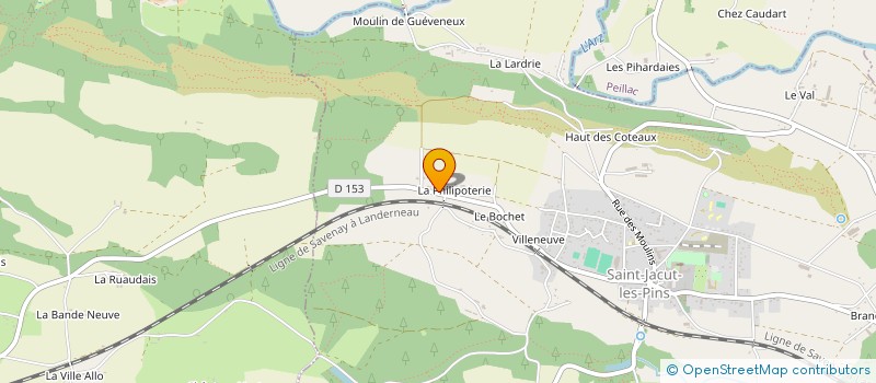 localisation de l'entreprise PLOMBERIE ELECTRICITE CHAUFFAGE  SAINT-JACUT-LES-PINS