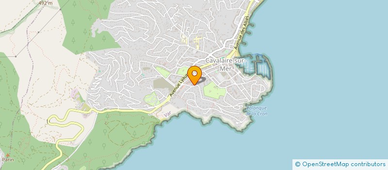 localisation de l'entreprise PLOMBERIE ELECTRICITE DU GOLFE à CAVALAIRE-SUR-MER