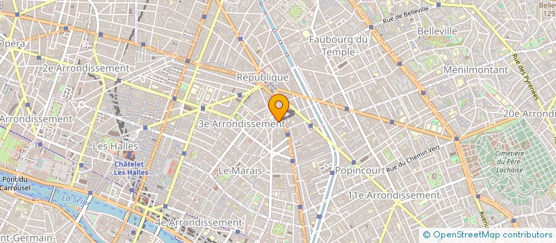 localisation de l'entreprise PLOMBERIE ELECTRICITE SAINTONGE  PARIS