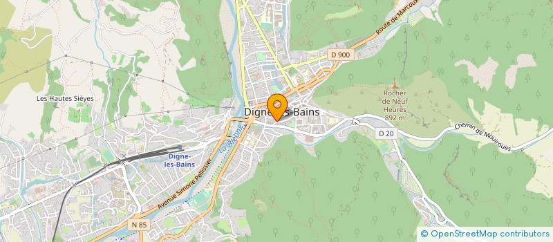 localisation de l'entreprise PLOMBERIE ET CHAUFFAGE DIGNOIS à DIGNE-LES-BAINS