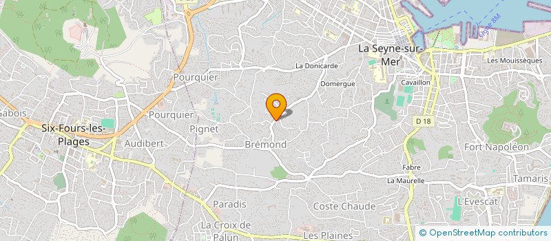localisation de l'entreprise PLOMBERIE ETANOH à LA SEYNE-SUR-MER