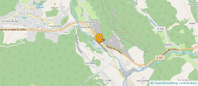 localisation de l'entreprise PLOMBERIE FLEUR DE LYS  SAINT-JEOIRE