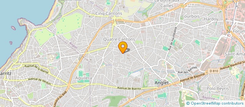 localisation de l'entreprise PLOMBERIE GACHEN-DE CASTRO à ANGLET