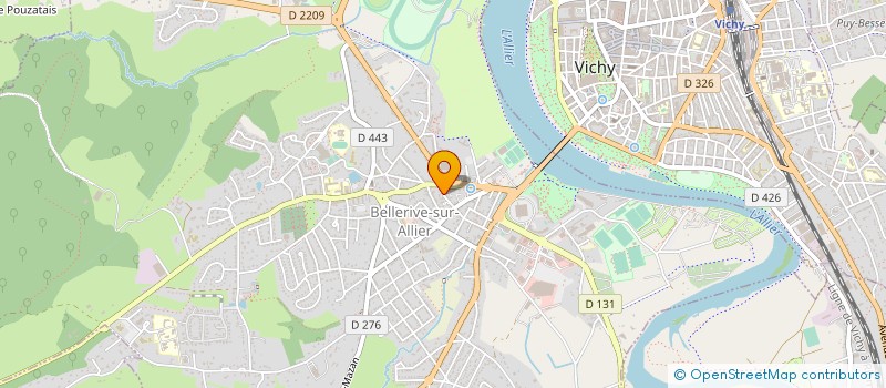 localisation de l'entreprise PLOMBERIE GRANGE à BELLERIVE-SUR-ALLIER
