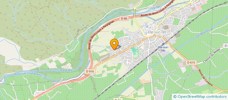 localisation de l'entreprise PLOMBERIE HUBERT  ILLE-SUR-TET