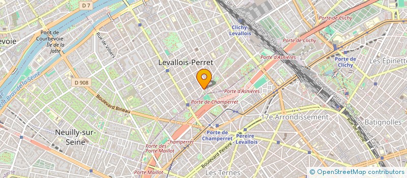 localisation de l'entreprise PLOMBERIE J.M. à LEVALLOIS-PERRET