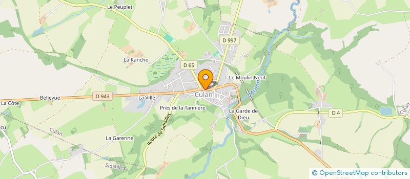 localisation de l'entreprise PLOMBERIE J.WEBERT  CULAN