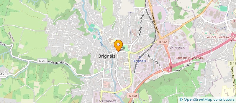 localisation de l'entreprise PLOMBERIE JASSOUD  BRIGNAIS