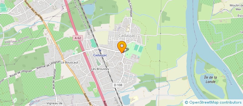 localisation de l'entreprise PLOMBERIE KACI  CADAUJAC
