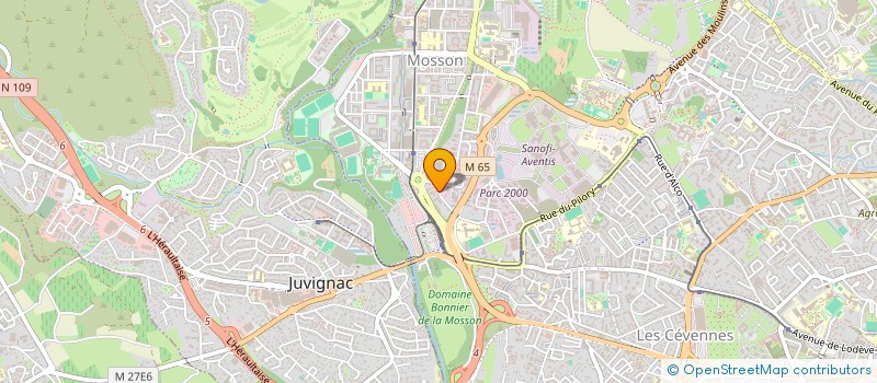 localisation de l'entreprise PLOMBERIE M PROS OCCITANIE à MONTPELLIER