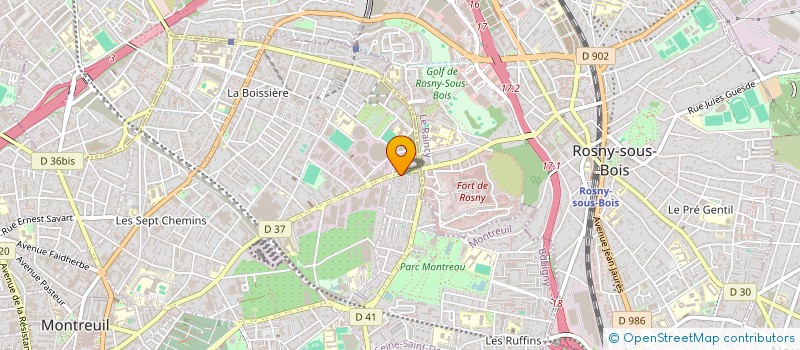 localisation de l'entreprise PLOMBERIE MEZIANI à MONTREUIL