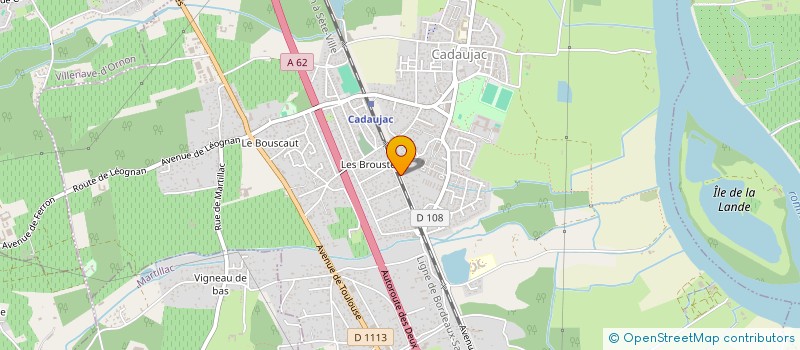 localisation de l'entreprise PLOMBERIE MODERNE  CADAUJAC