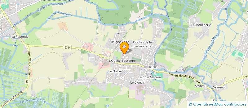 localisation de l'entreprise PLOMBERIE PAJOT  MAGNE