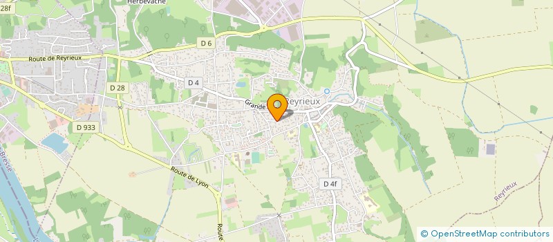 localisation de l'entreprise PLOMBERIE PILLET à REYRIEUX