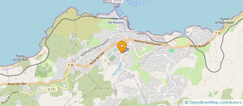 localisation de l'entreprise PLOMBERIE-PRO SARL à L'ILE-ROUSSE